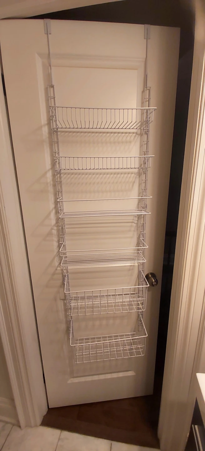 Over-the-Door Storage Rack with 6 Baskets