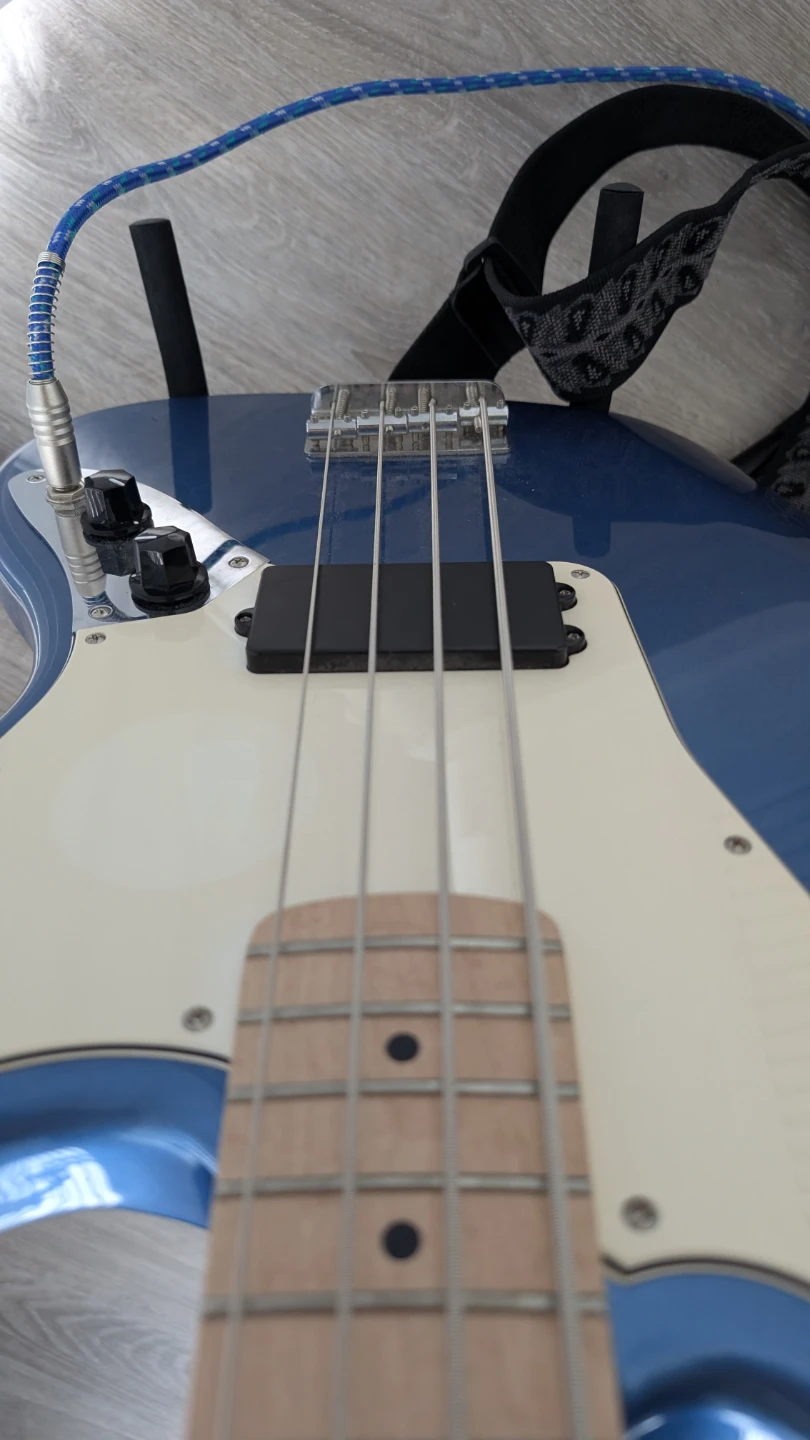 Squier Jaguar Bass Guitar - Blue - photo 4