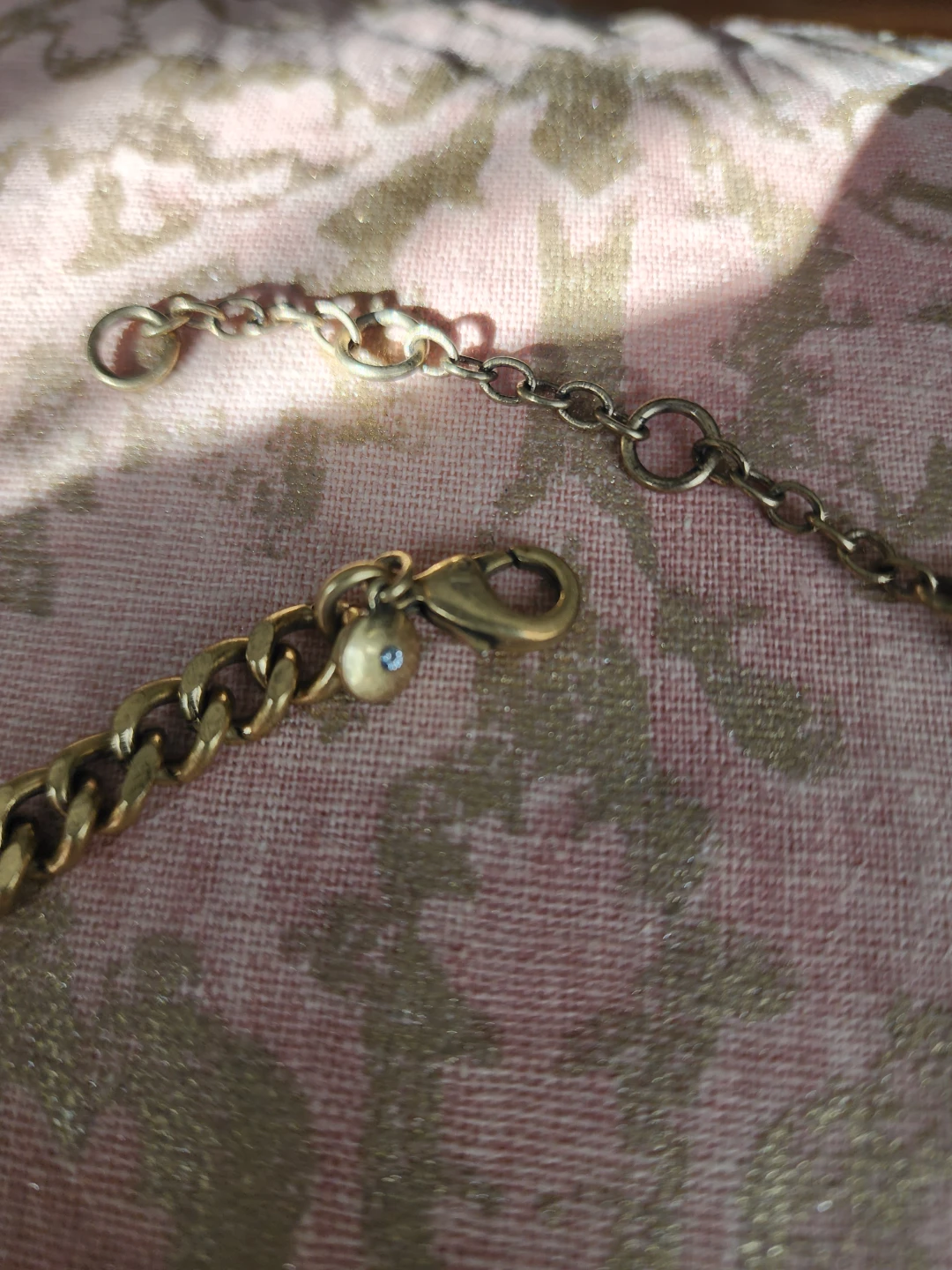 Statement Necklace - Gold Chain, Colorful Stones - photo 2