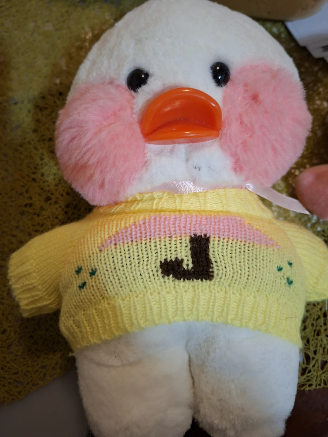 Plush Duck Toy with Yellow Sweater - photo 2