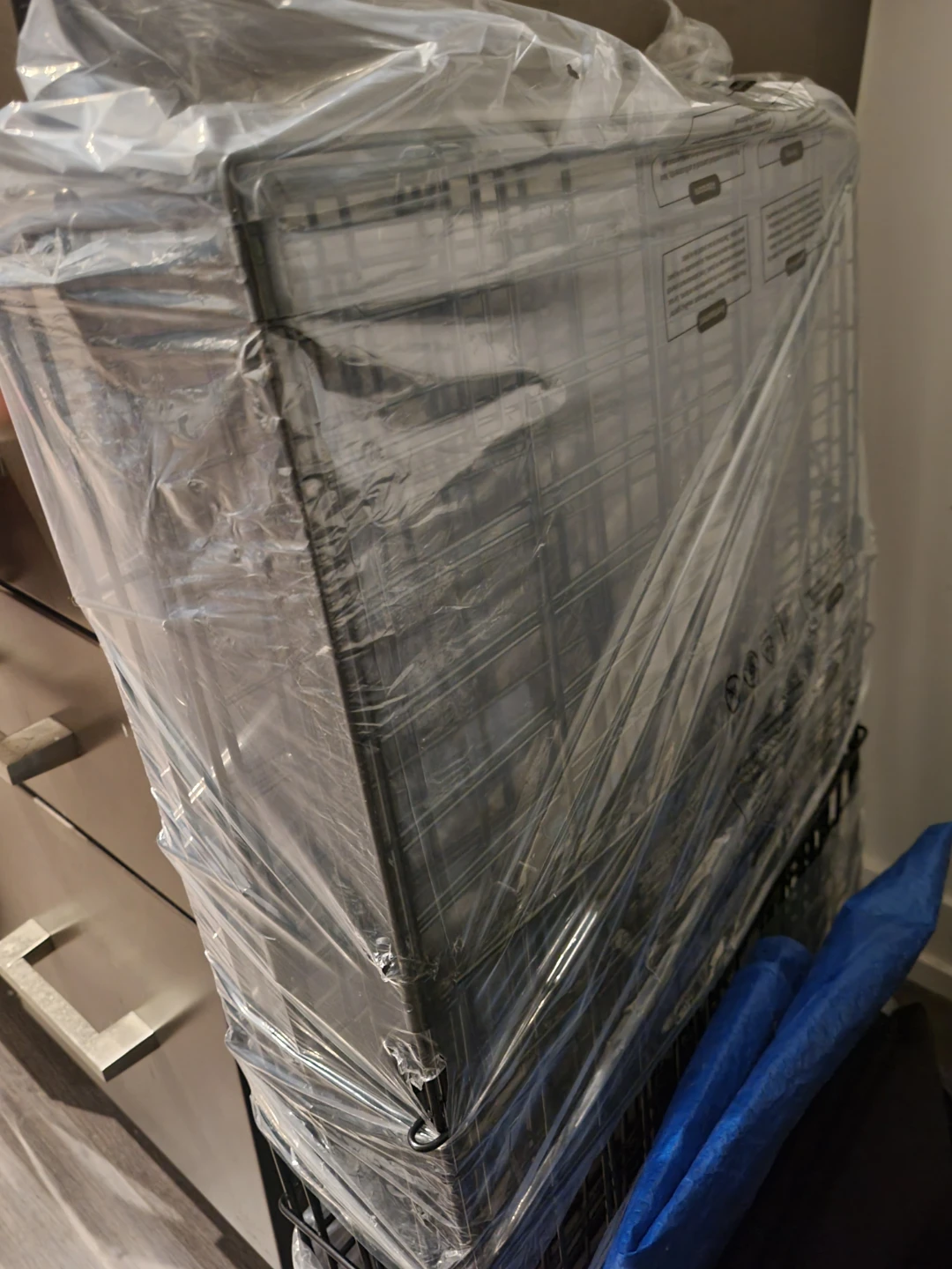 Dog crate foldable, double door, sturdy quality - photo 4