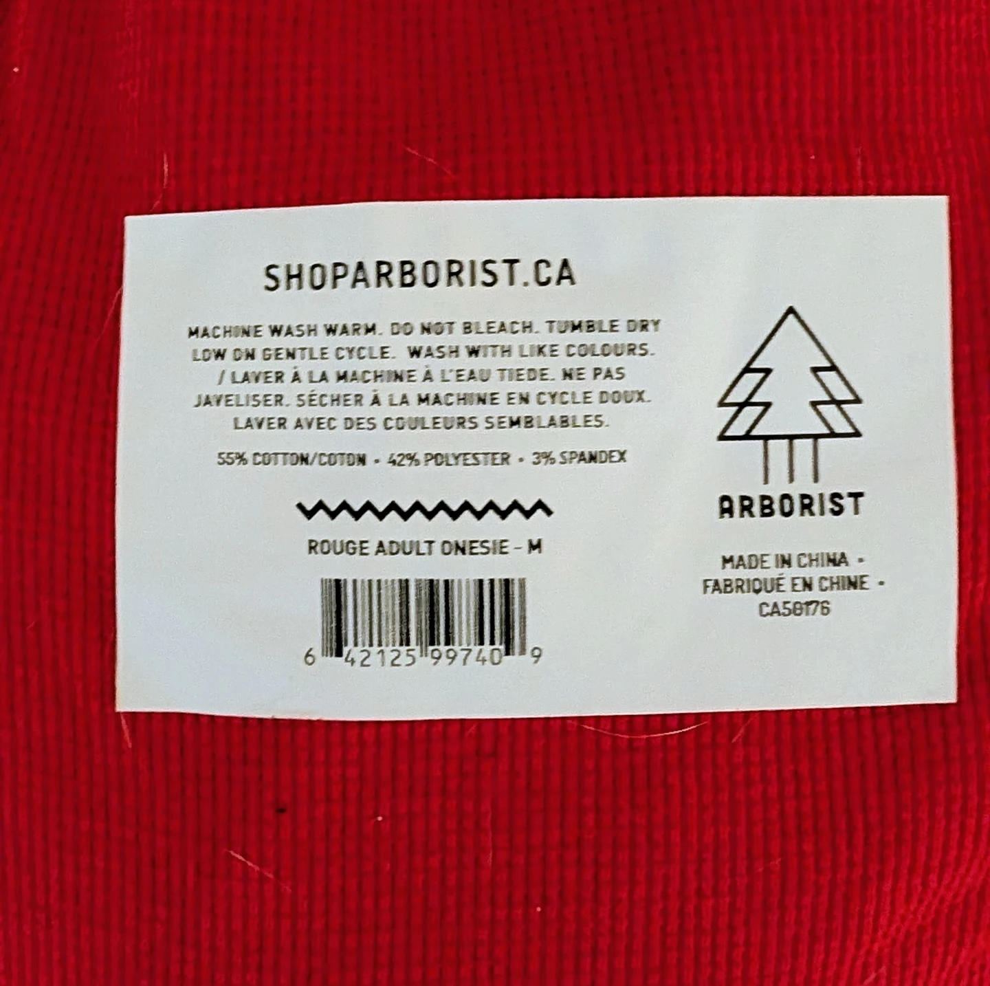 Brand New Red Arborist Adult Onesie - Size Medium - photo 2