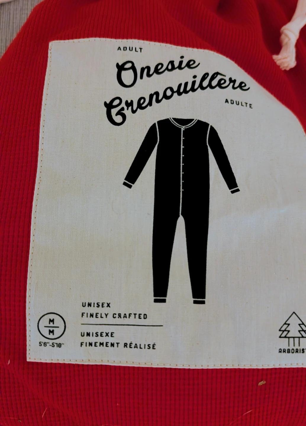 Brand New Red Arborist Adult Onesie - Size Medium - photo 3