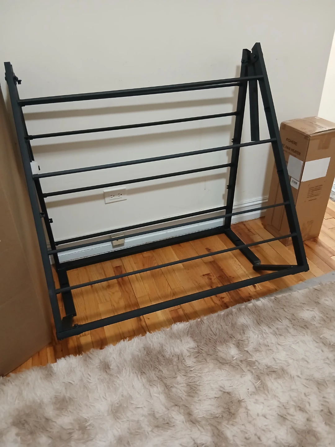 Folding Twin Size Bed Frame plus mattress