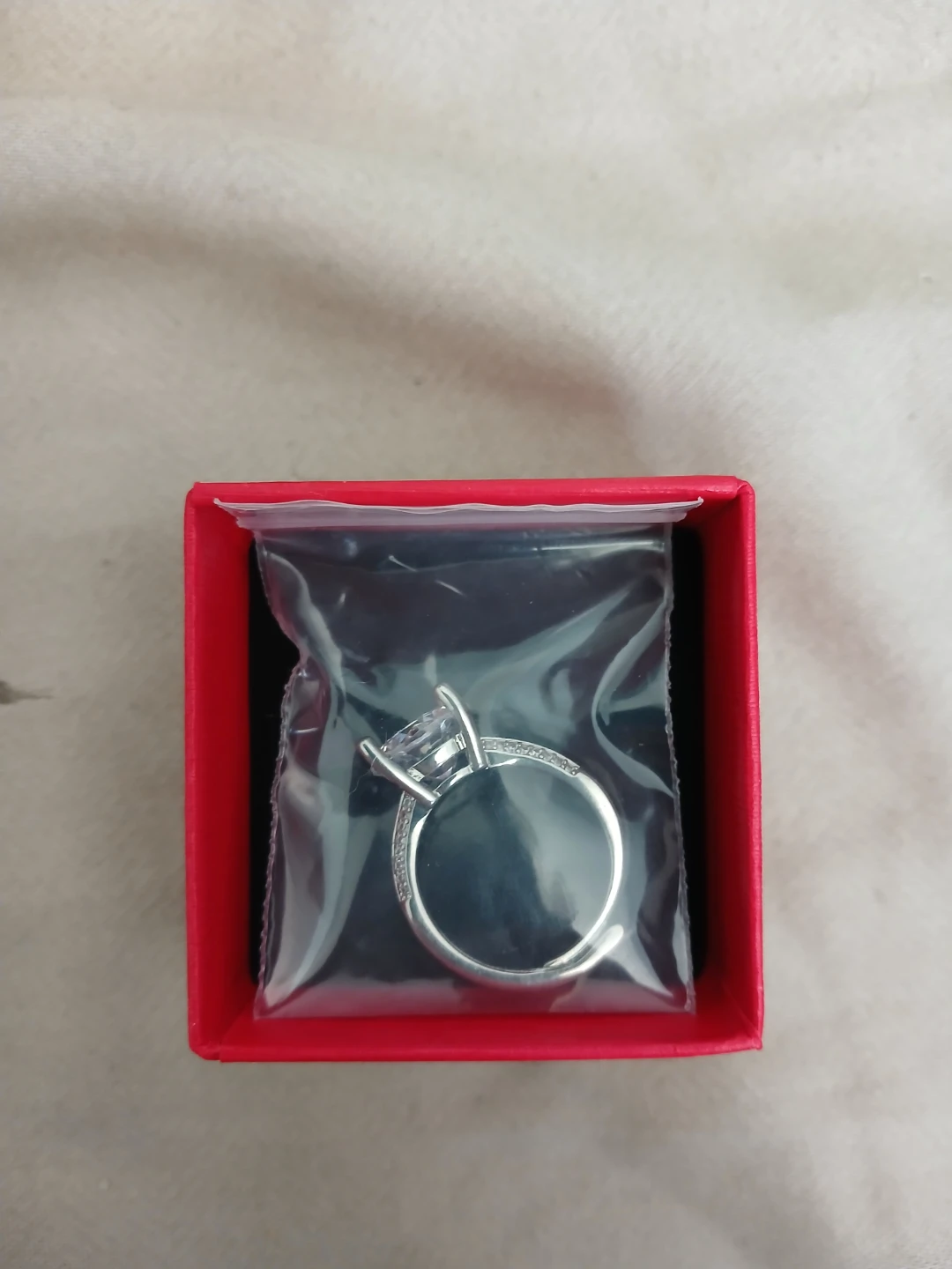 Adjustable 925 Silver And Moissanite 5 Carat Ring - photo 3