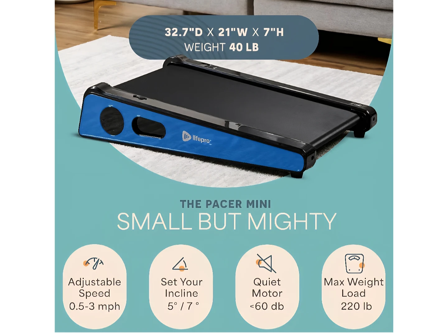 Lifepro Pacer Mini Treadmill - Small But Mighty! - photo 3