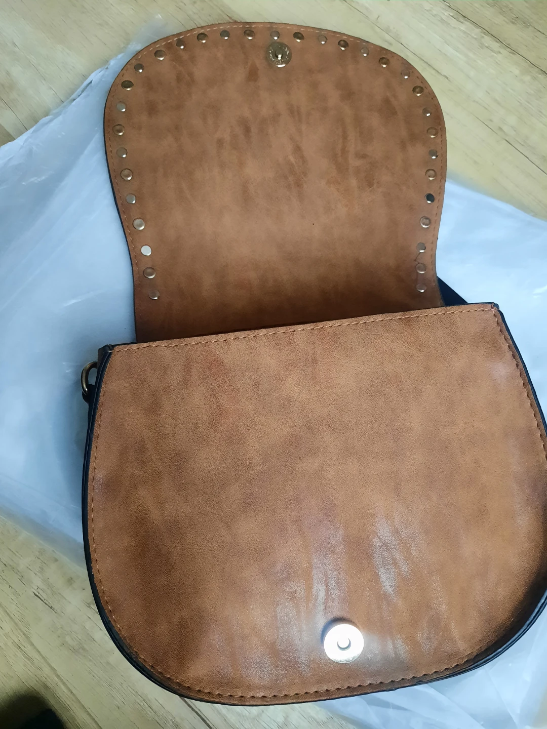 Embossed Faux Leather Crossbody Bag - photo 4