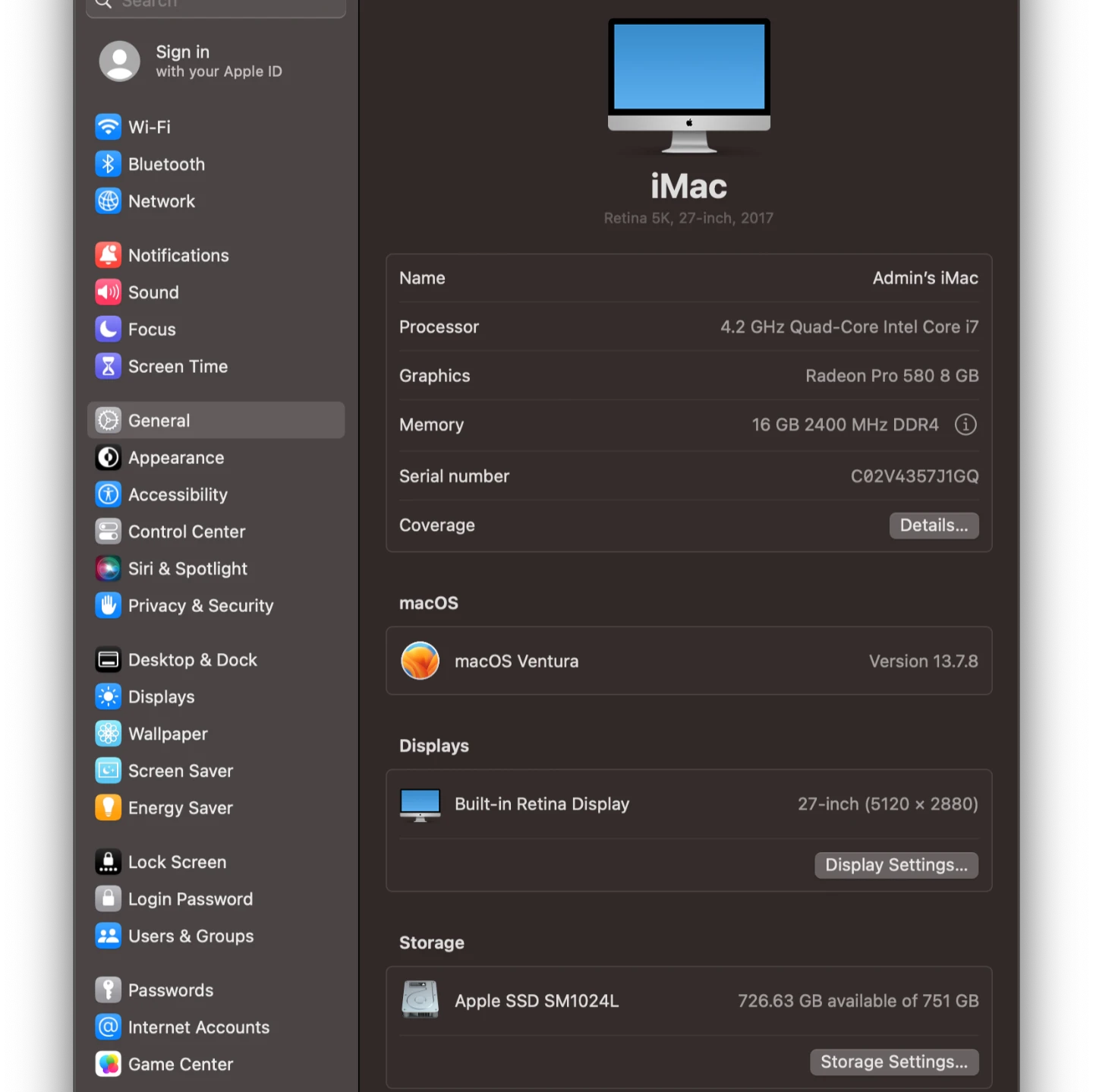 1tb SSD, MacOS + Windows, 4.2GHz i7, 2017 27" iMac Retina 5K - photo 3