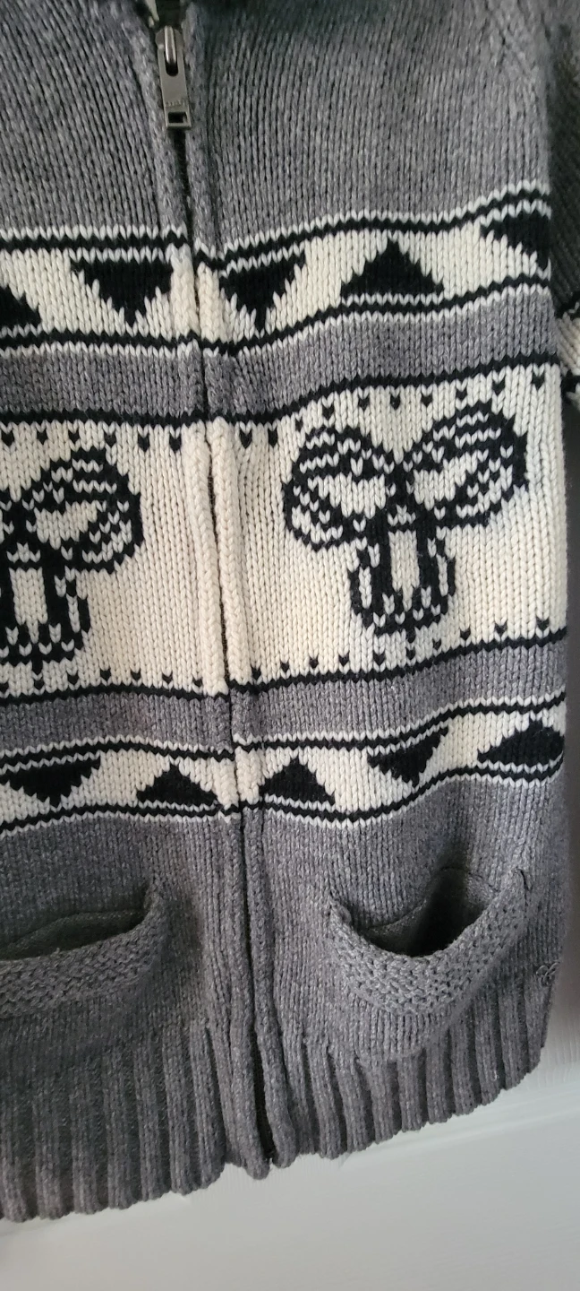 TNA Spartawear Grey Zip-Up Cardigan - Size L - photo 2