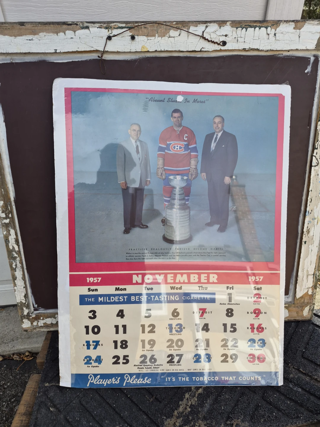 Vintage Montreal Canadiens Forum Hockey Calendar - photo 5