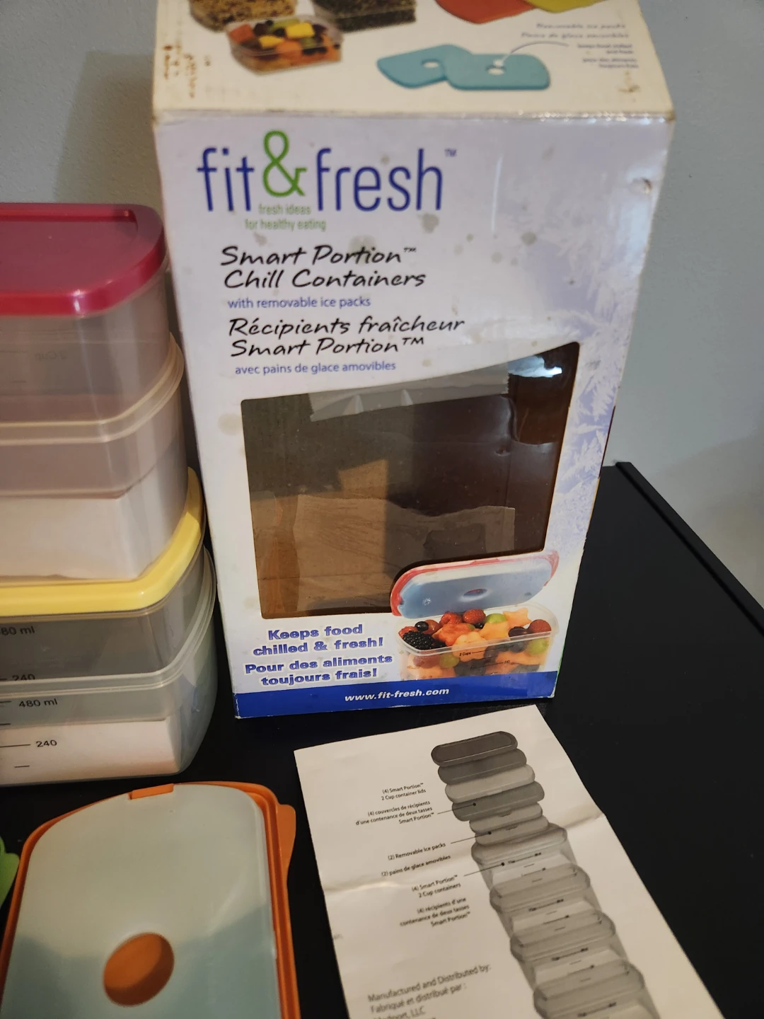New Fit & Fresh Smart Portion Chill Containers with Ice Packs - photo 3