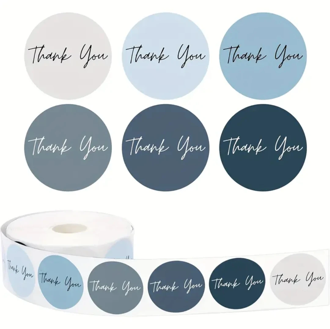 "Thank you" stickers rolls 500 pcs - photo 5