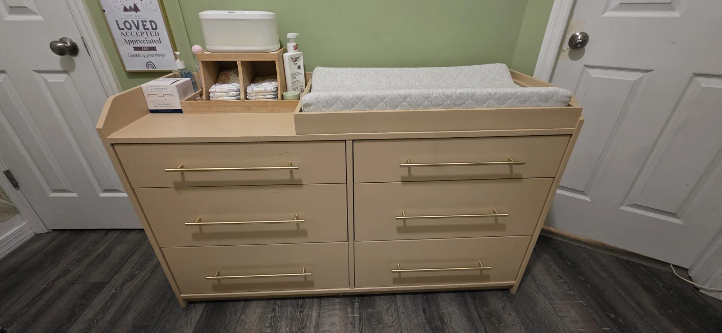 Customized IKEA Hauga Changing Table Dresser Combo