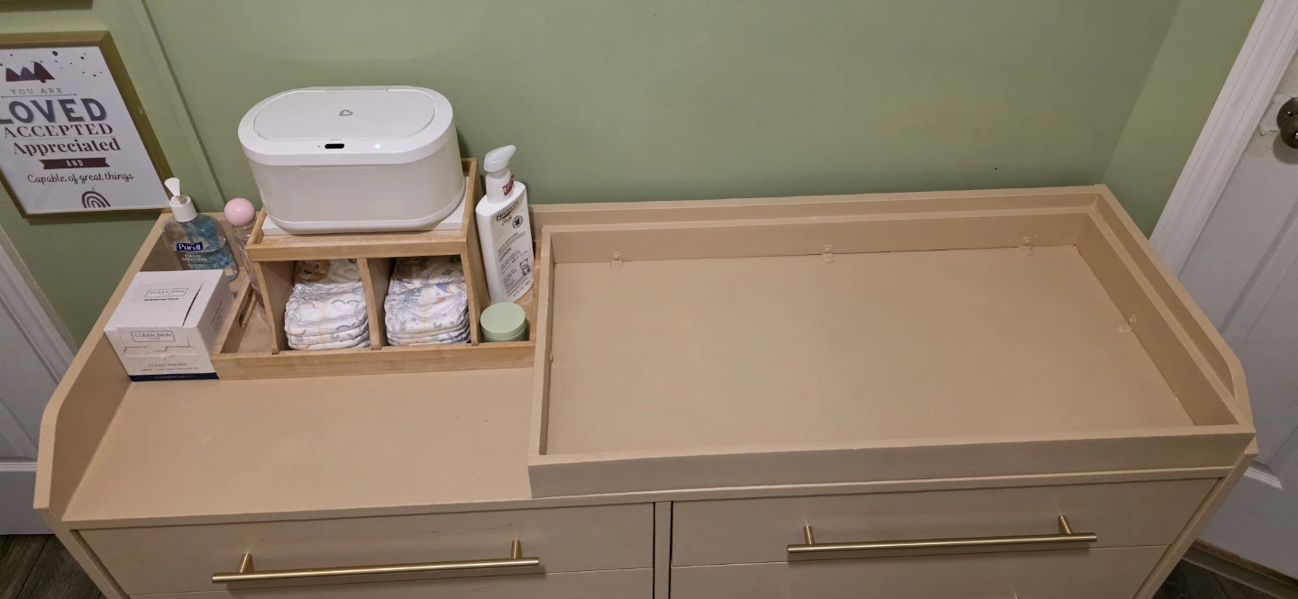 Customized IKEA Hauga Changing Table Dresser Combo - photo 3