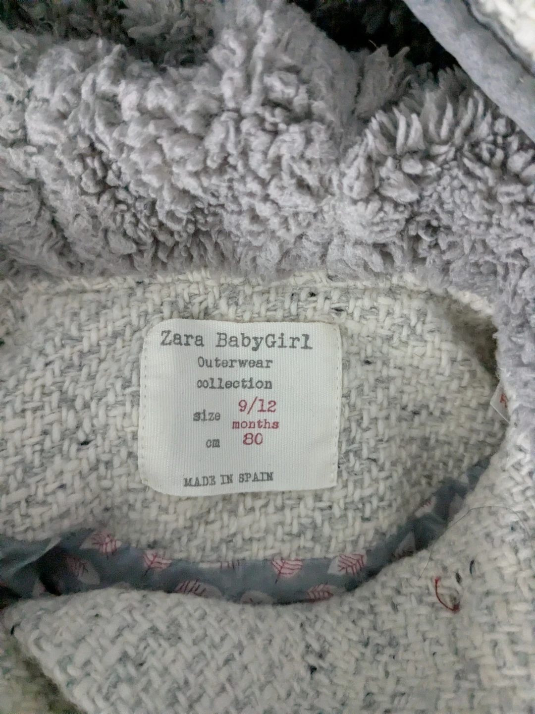 Zara BabyGirl Outerwear Coat - Size 9/12 Months - photo 3