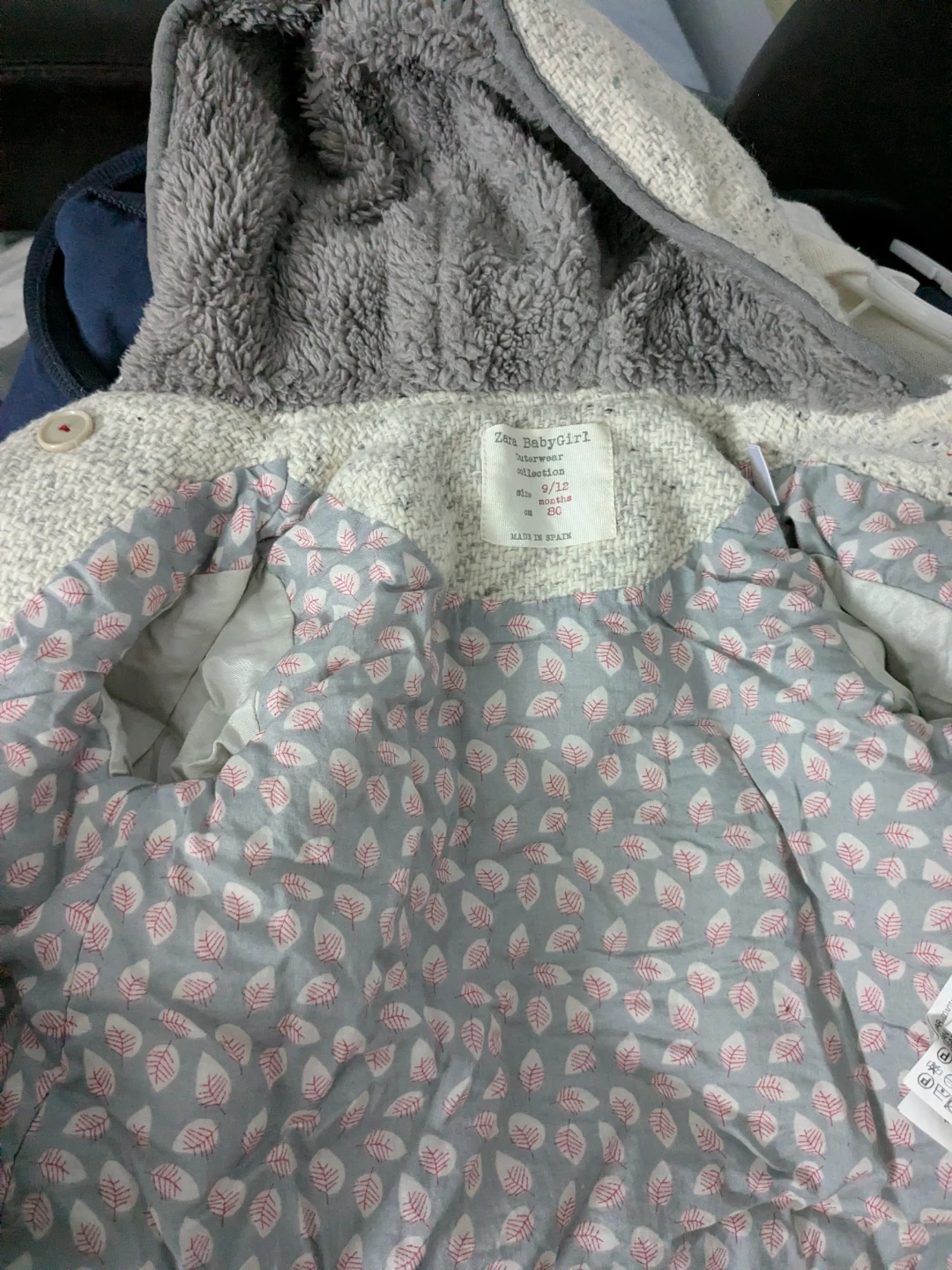 Zara BabyGirl Outerwear Coat - Size 9/12 Months - photo 4