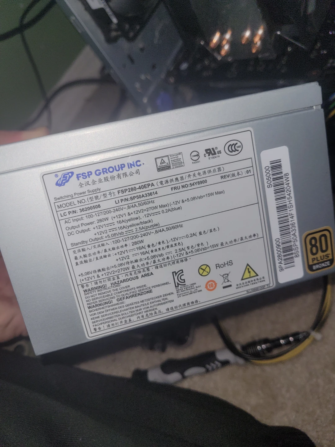 FSP Group Inc. FSP280-40EPA Power Supply 🥕