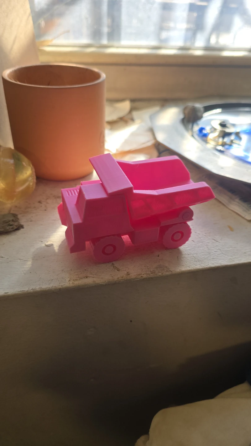 Pink Dump Truck Toy