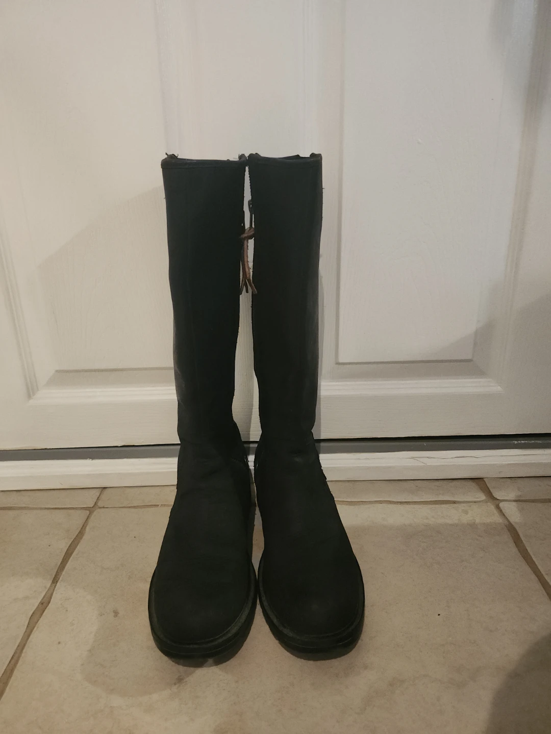 Timberland Black Genuine Leather Knee-High Boots - photo 2