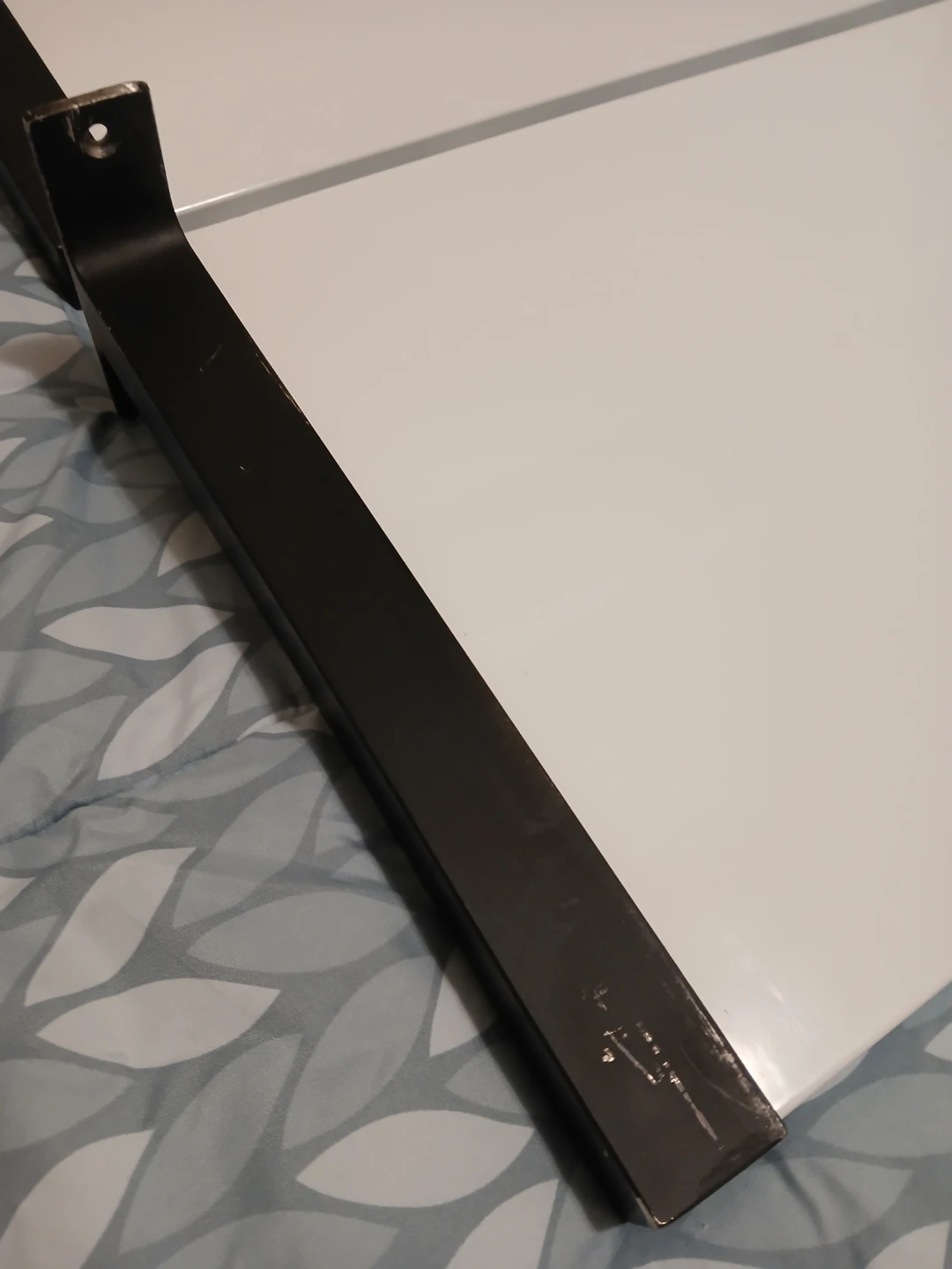 2 White Shelves with Brackets - IKEA Ekby Tony - photo 4
