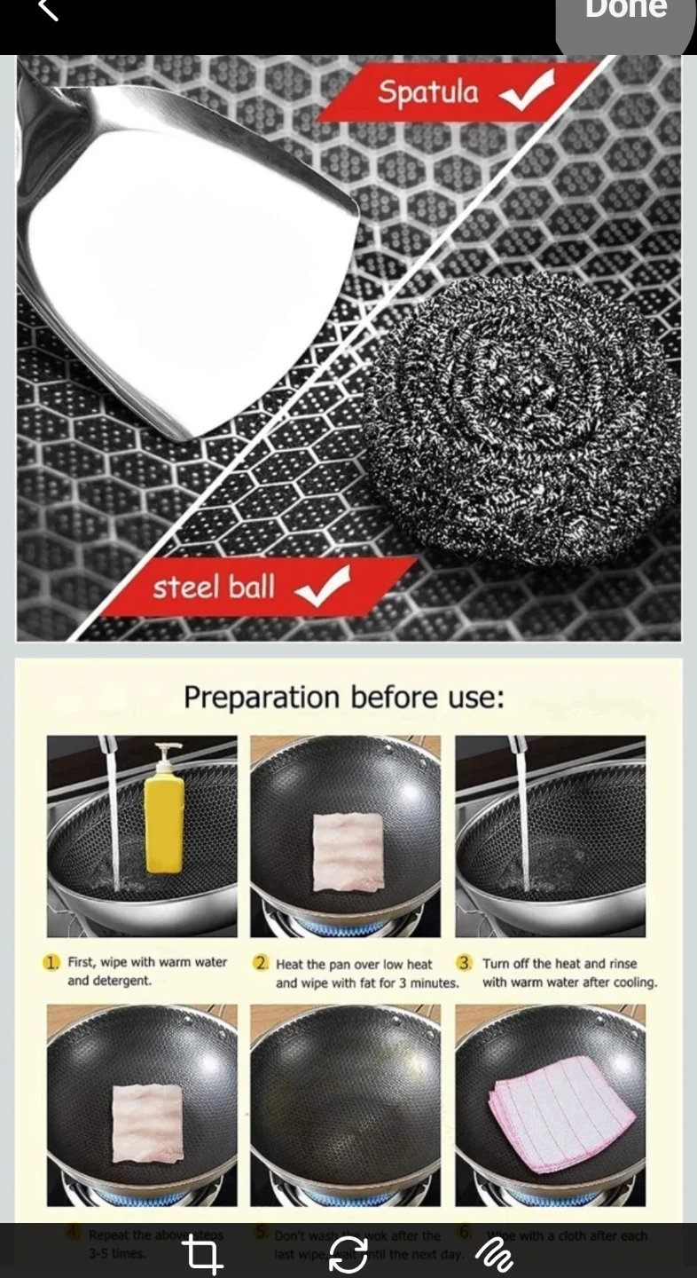 Wok Pan TSTSM STAINLESS STEEL NO STICK flat base - photo 5