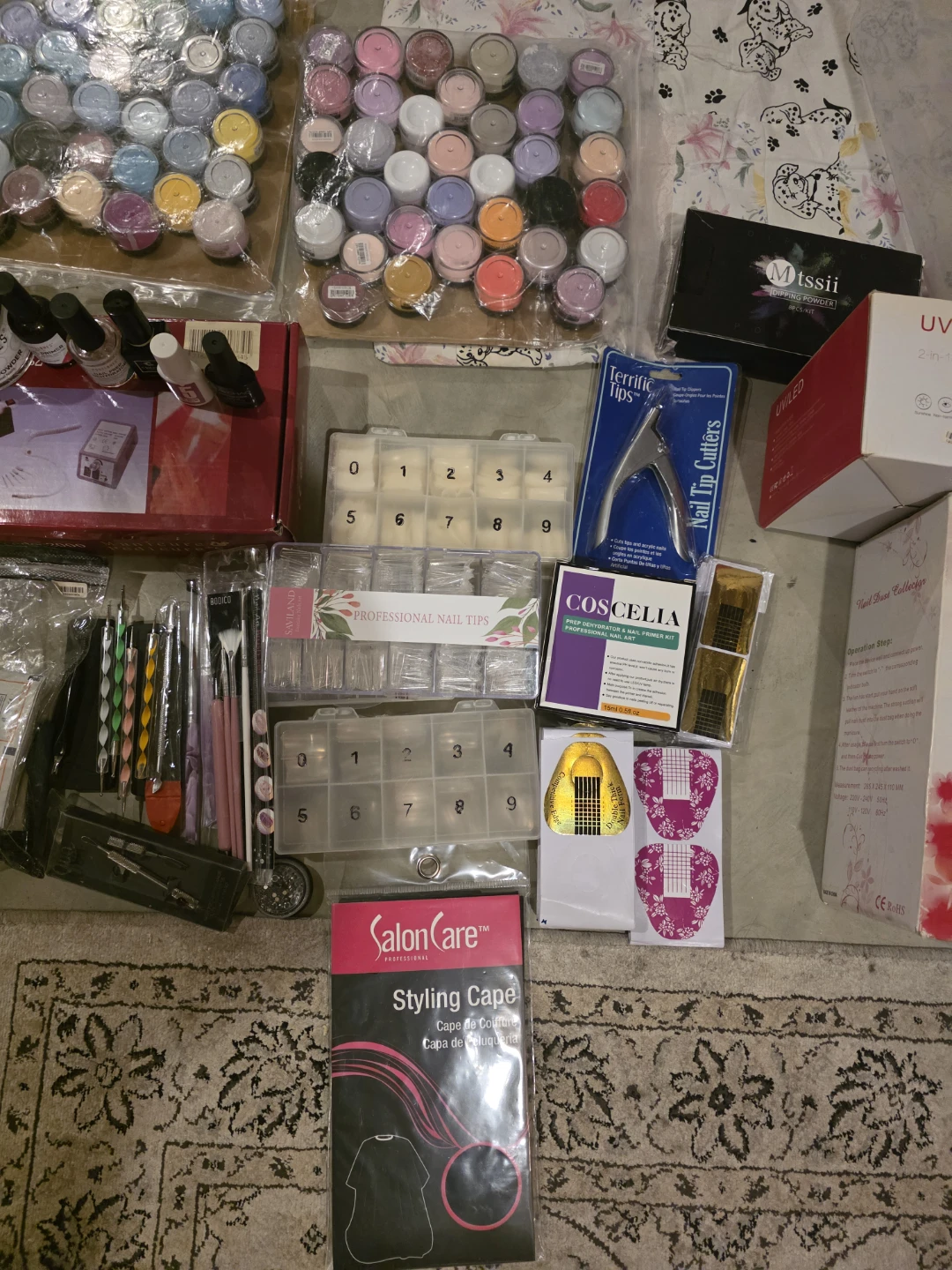 Nail Art Supplies Bundle: Powders, Tips, Tools - photo 2