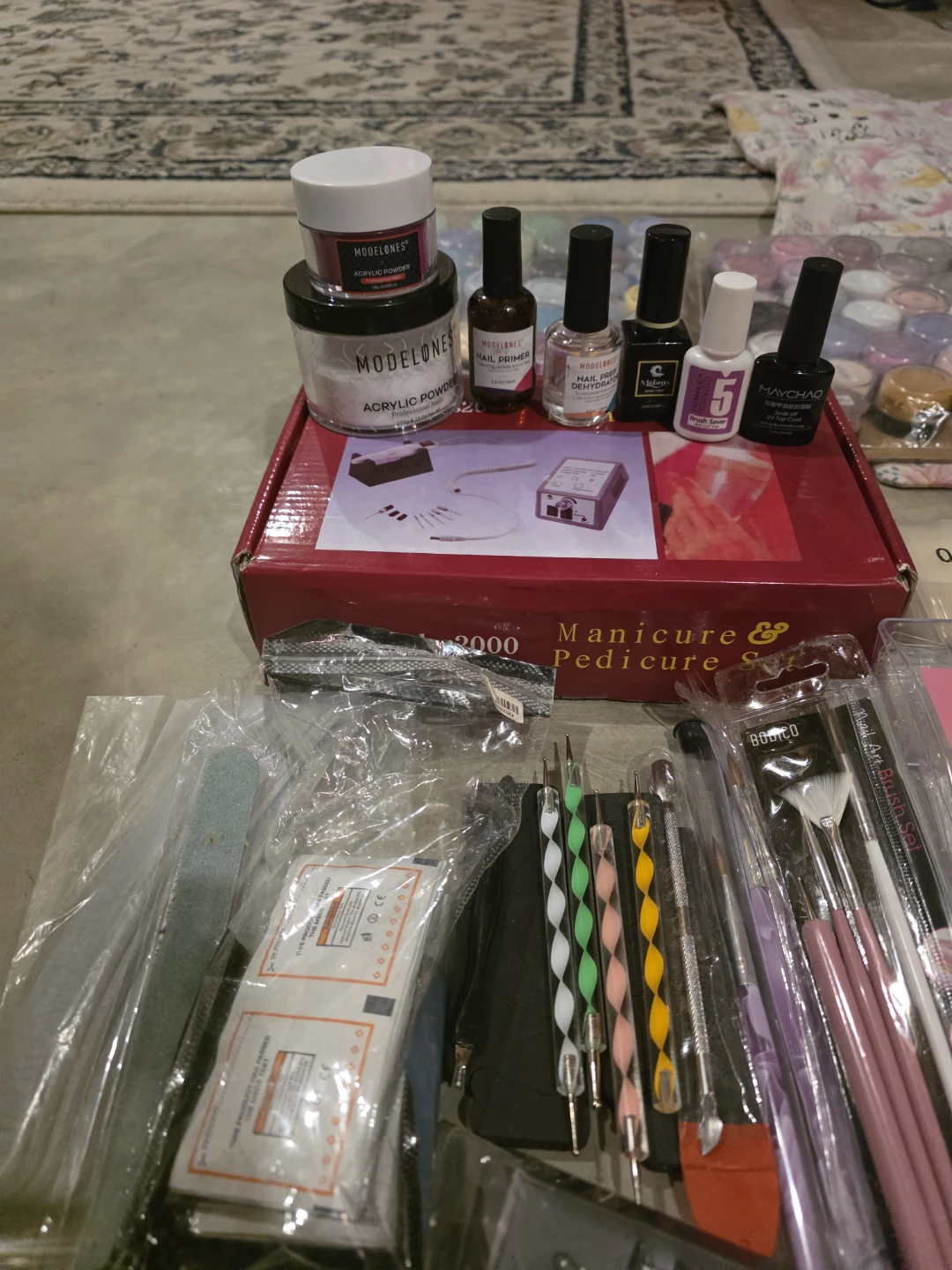 Nail Art Supplies Bundle: Powders, Tips, Tools - photo 4