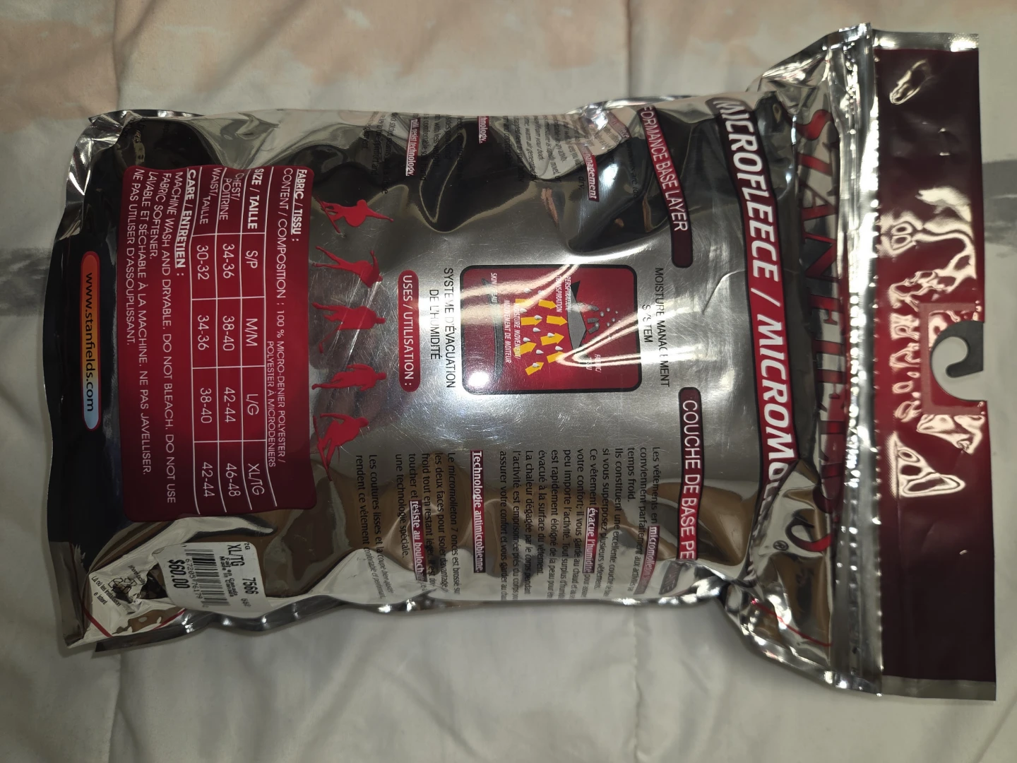 Stanfield's Microfleece Long Johns, Men's XL - photo 3