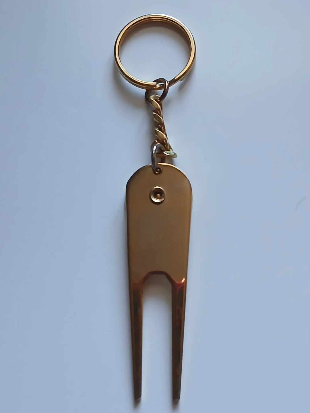 Gold Golf Divot Repair Tool Keychain - photo 2