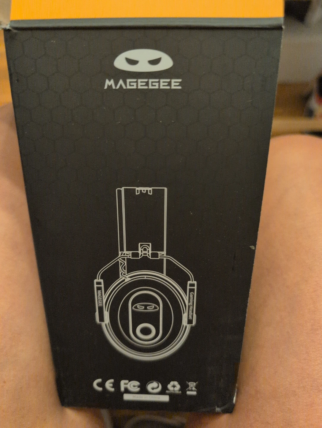MAGEGEE Gaming Headset girls pink and white