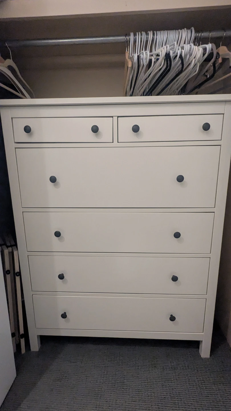 IKEA HEMNES White 6-Drawer Dresser with Organizers - photo 2