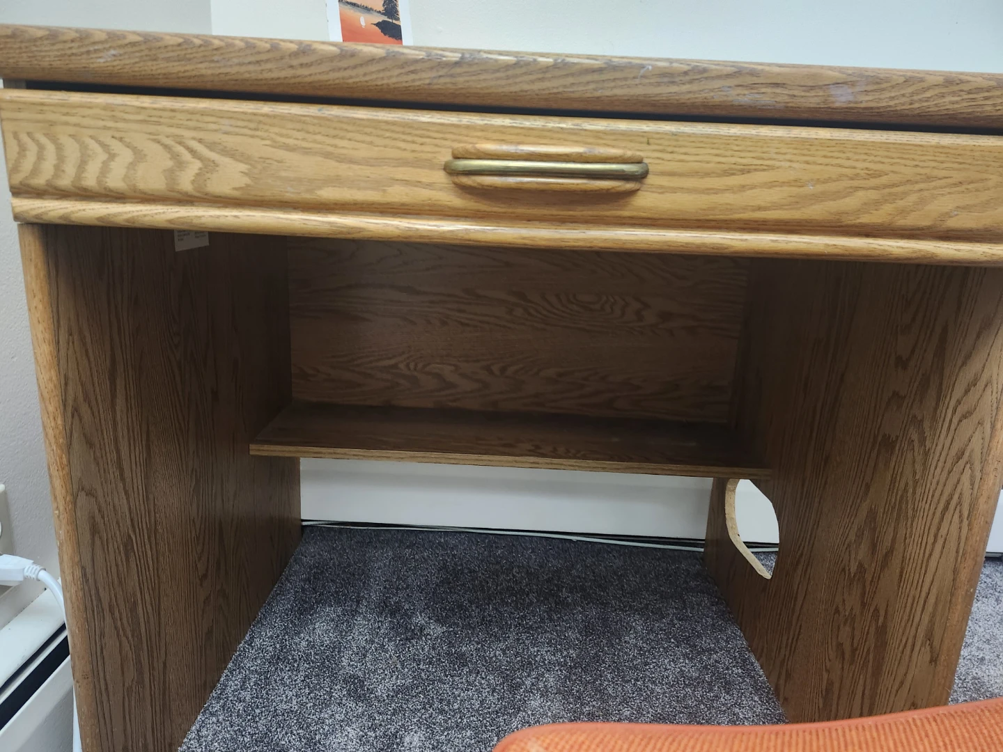 Wooden Desk with Drawer - photo 4