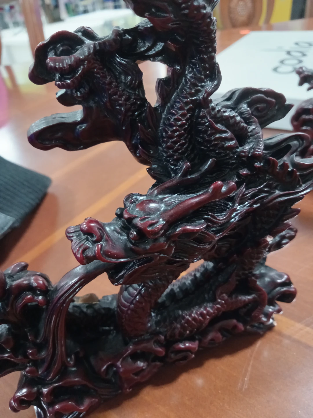 Dragon Figurine - Red and Black