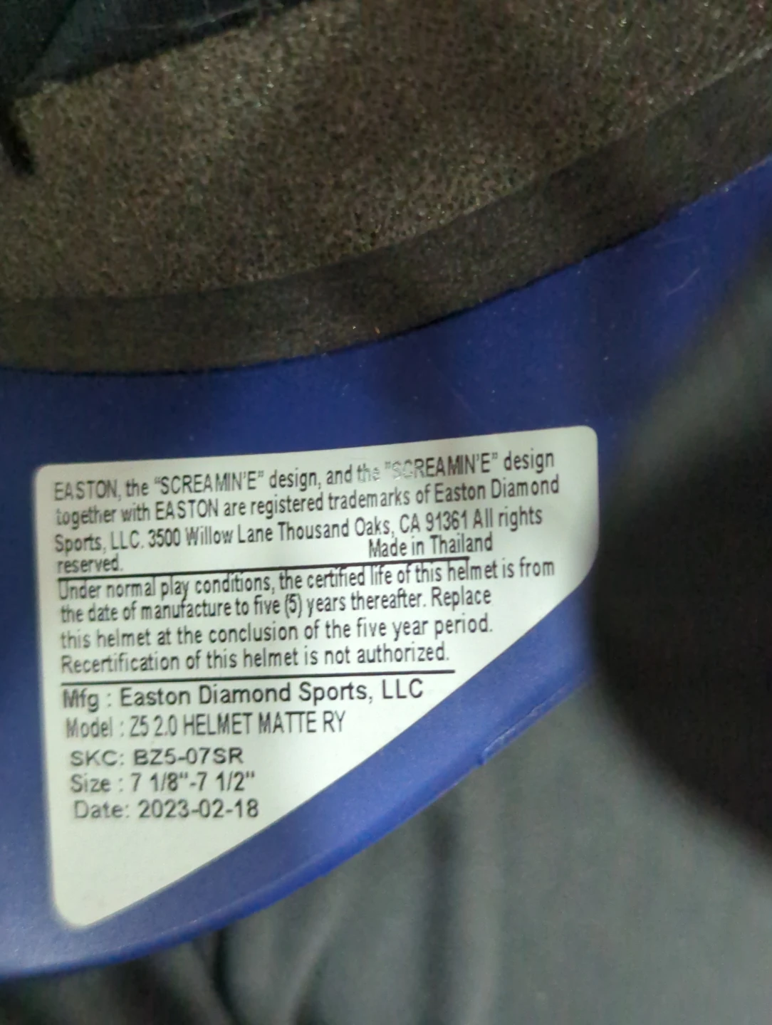 Easton Senior Z5 Grip Batters Helmet with Facemask - photo 4