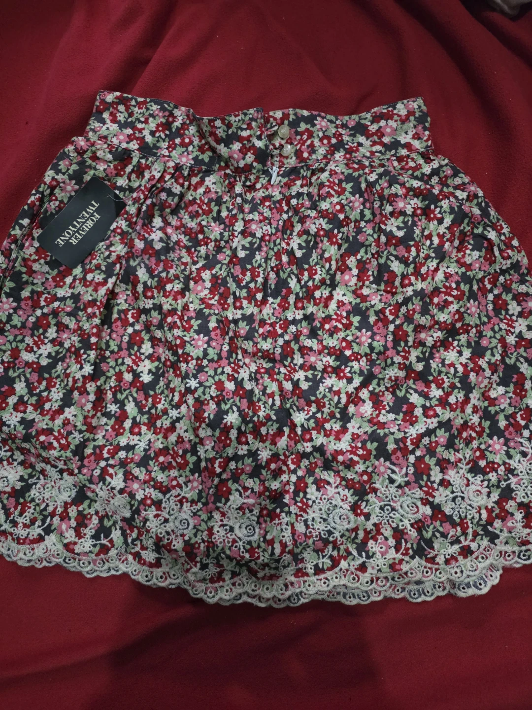 Forever 21 Floral Mini Skirt - Size XS