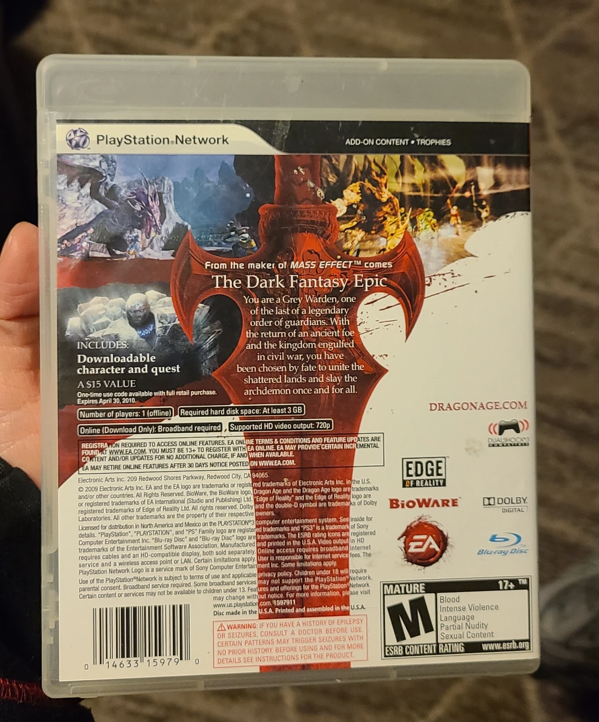Dragon Age: Origins - PlayStation 3 Game - photo 2