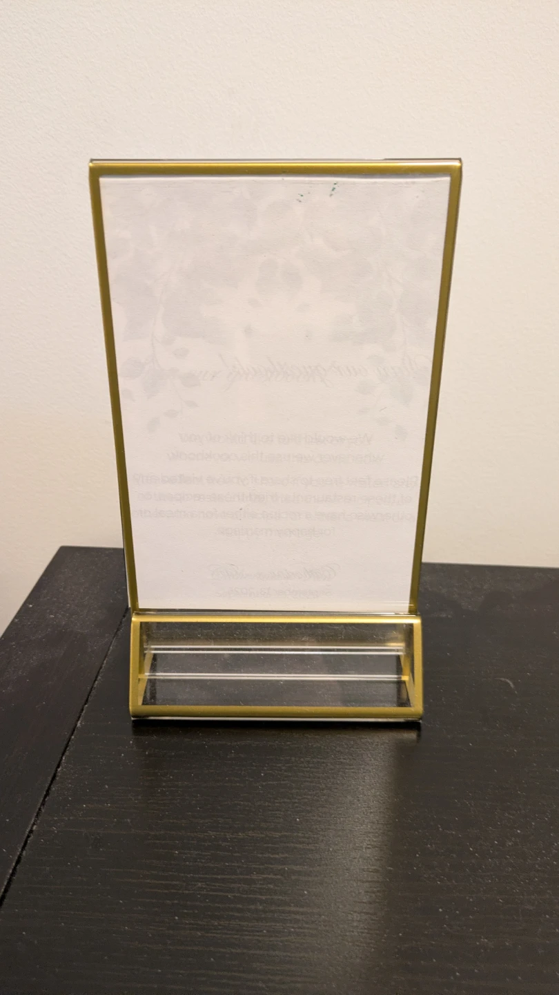 Gold Table Number Holders - photo 2