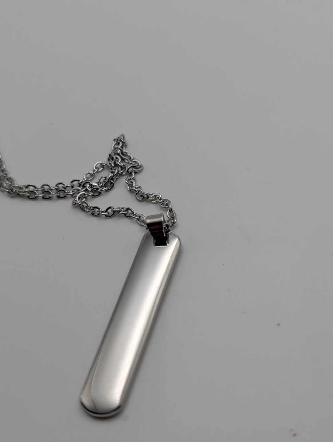 Silver Bar Pendant Necklace (3 for $10)