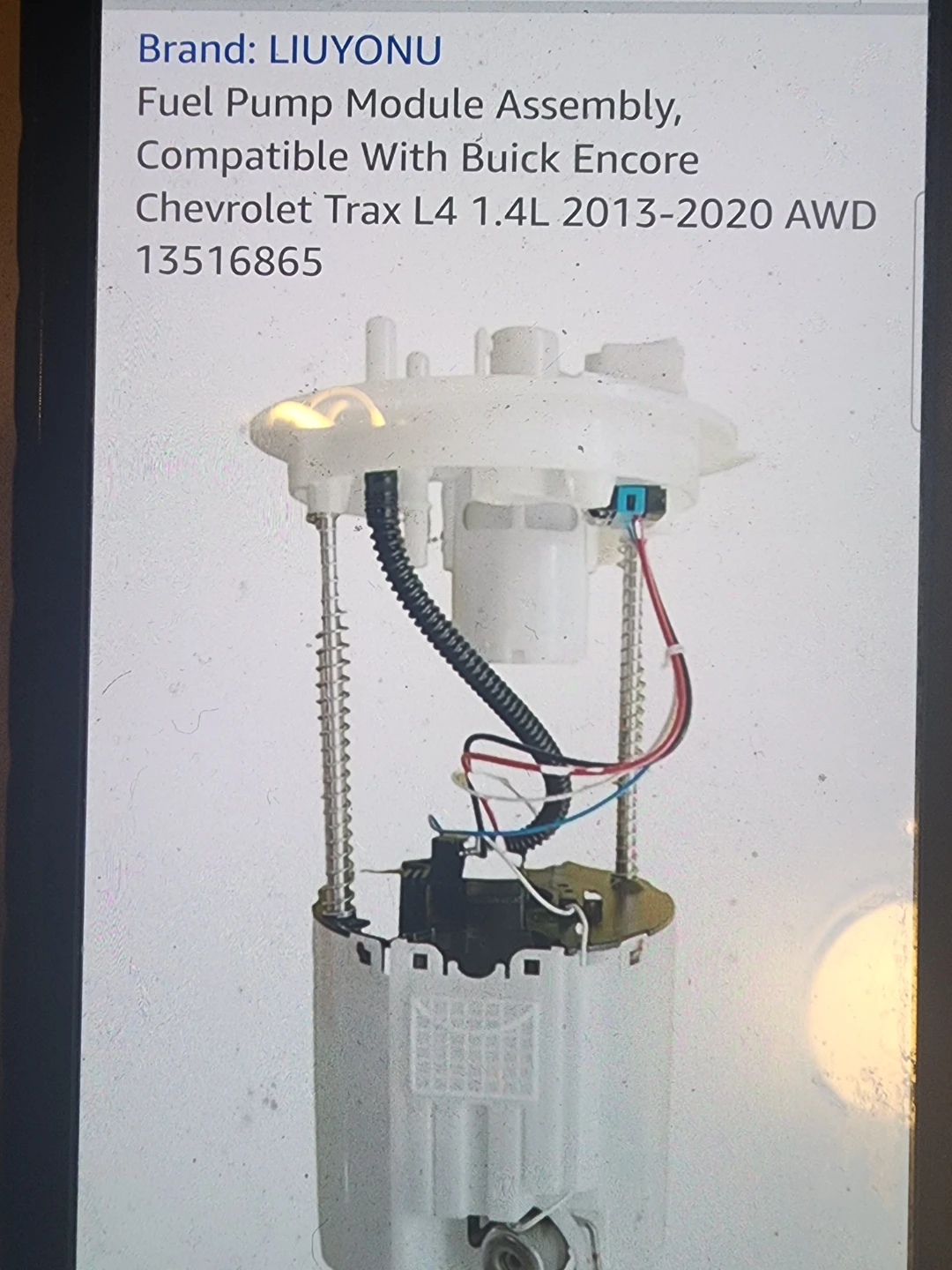 LIUYONU Fuel Pump Module Assembly for Buick Encore Trax - photo 2