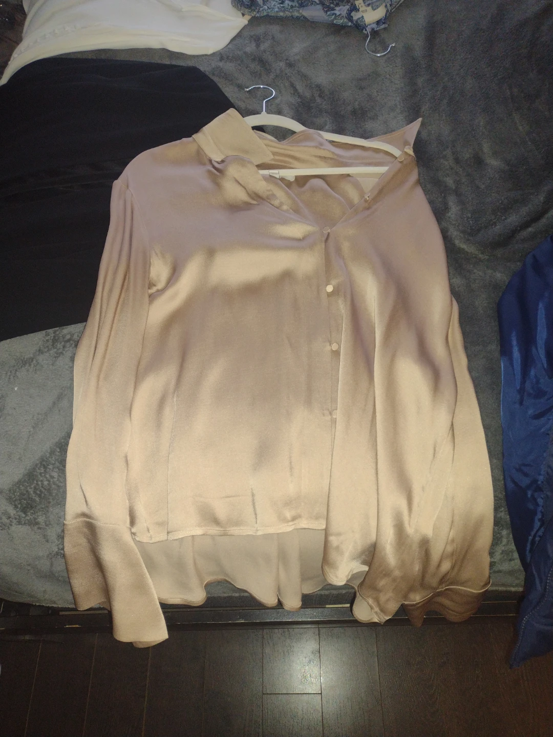 Champagne-coloured blouse