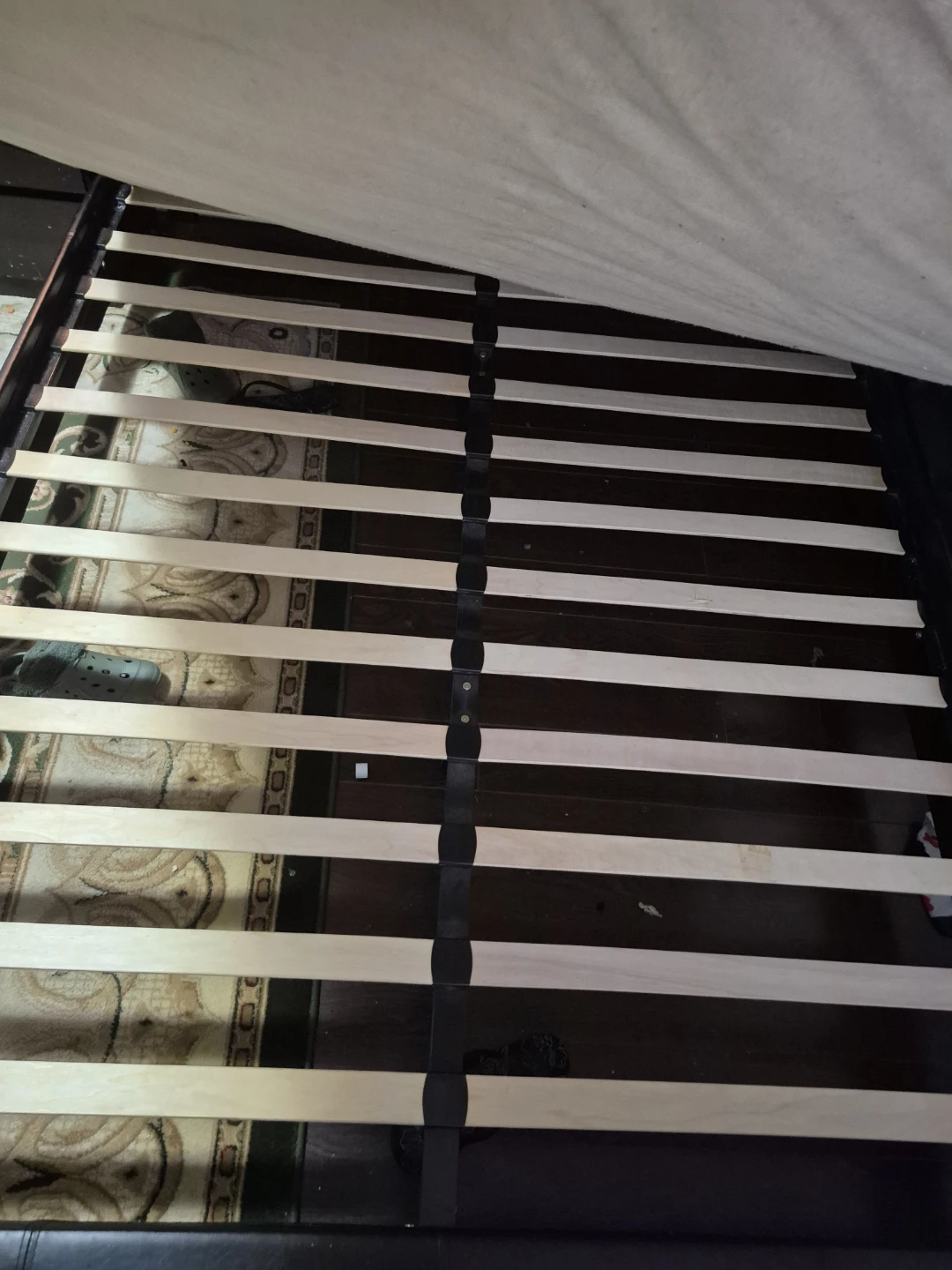 Queen Bamboo Mattress & Black Bed Frame - photo 2