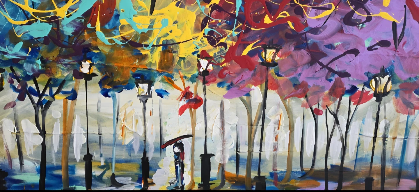 Huge original hand-painted painting by local artist Stanley Park - photo 2