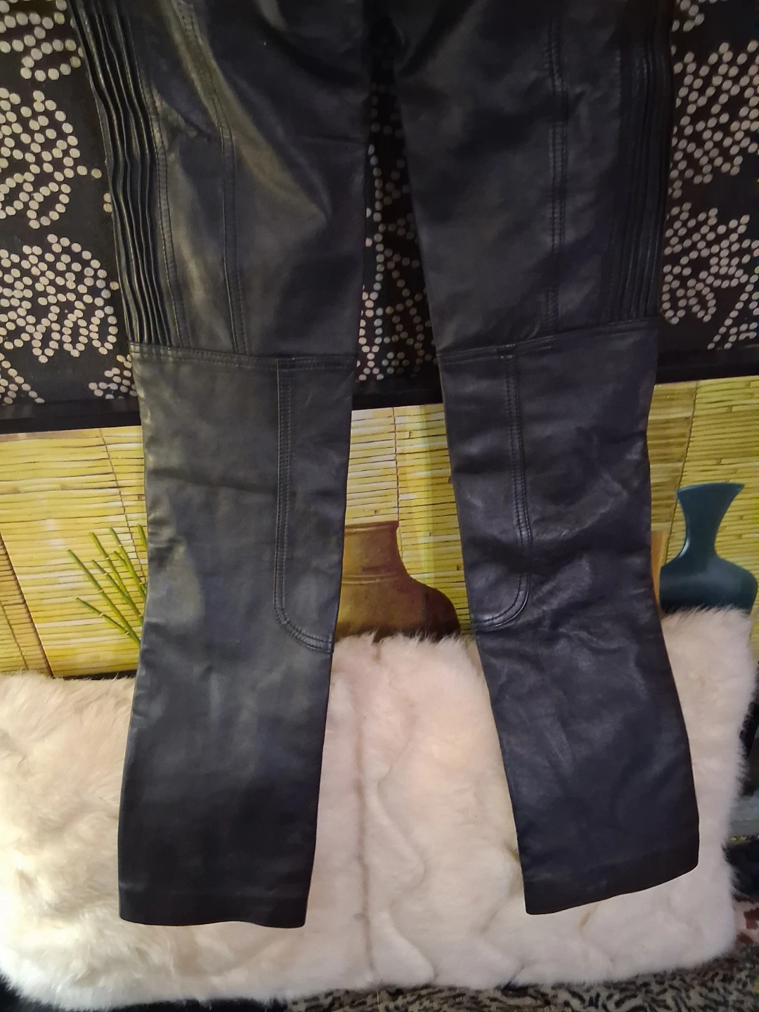 Black Leather Pants