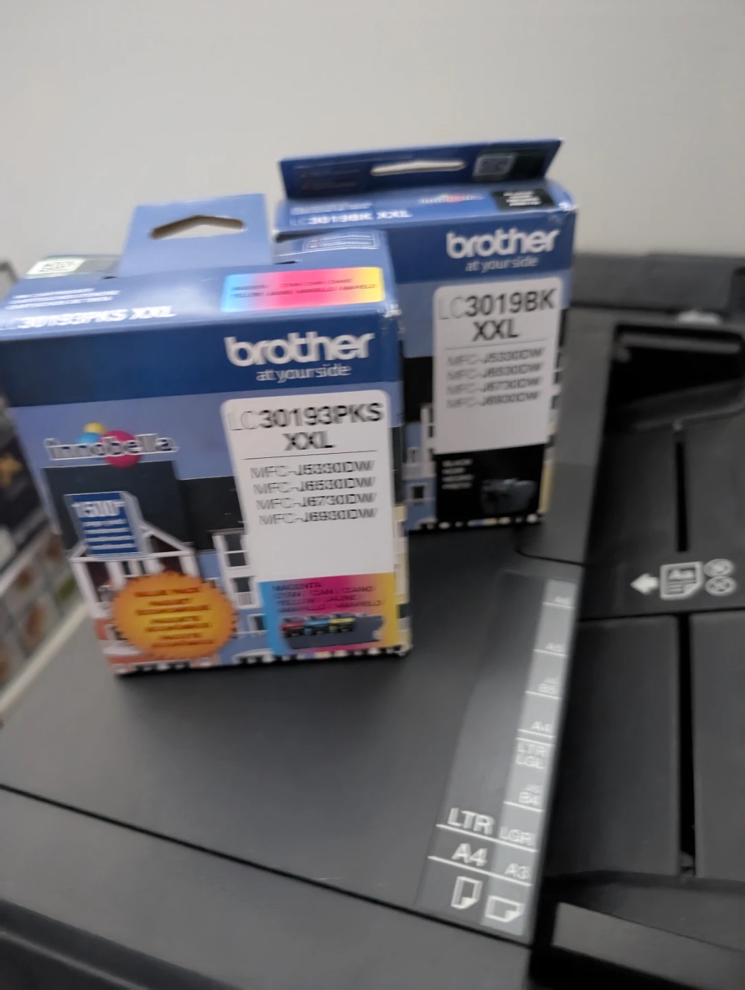 Brother J6930DW printer with replacement cartridges. - photo 3