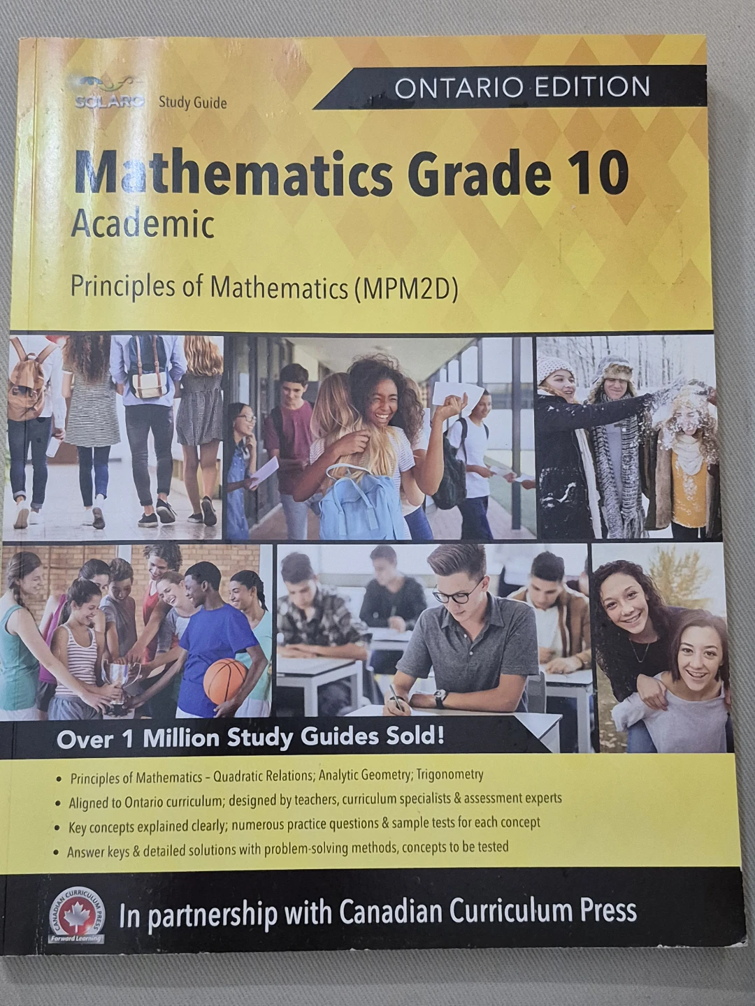SOLARO Mathematics Grade 10 Academic Study Guide (MPM2D)