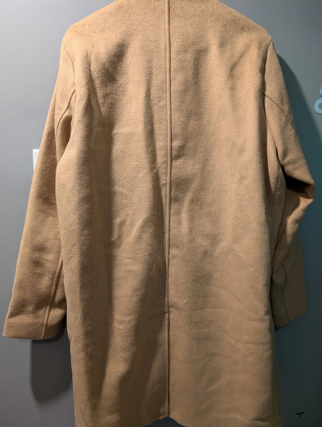 Abercrombie & Fitch Men's Camel Wool Blend Coat - Size Large - photo 3