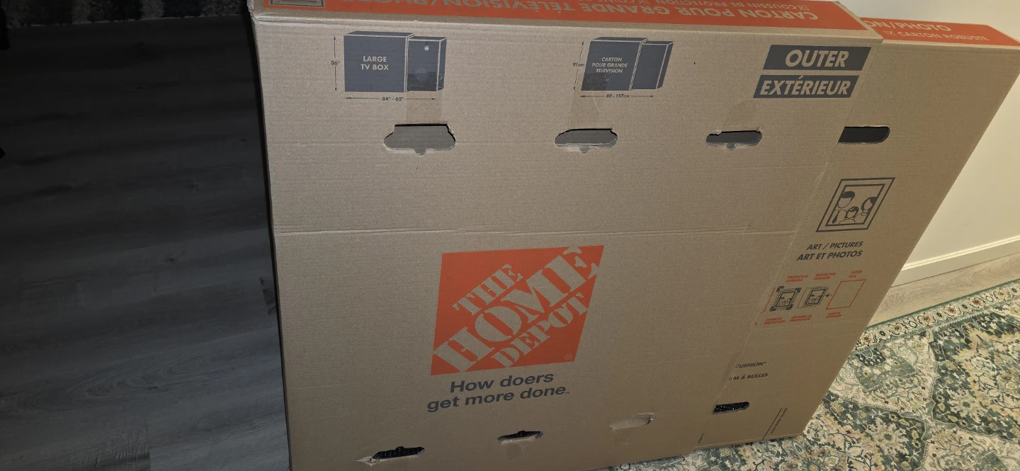 Large TV Box - The Home Depot