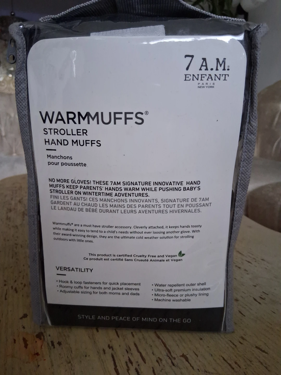 7 A.M. Enfant Warmmuffs Stroller Hand Muffs - Grey - photo 2