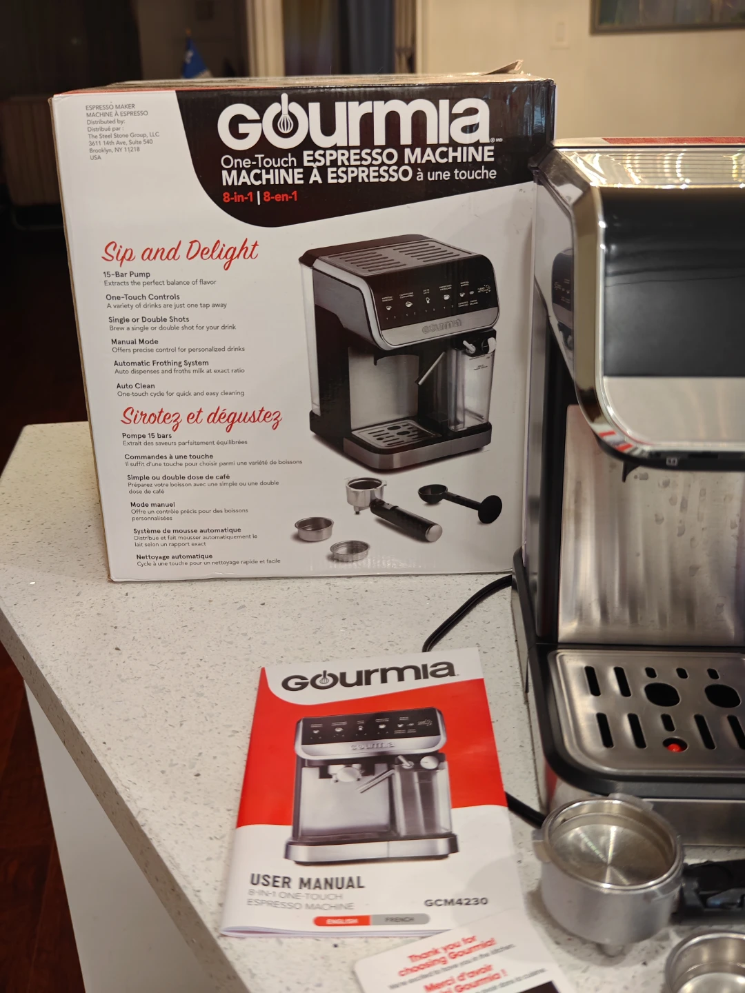 Gourmia GCM4230 Espresso Machine - Like New! - photo 3