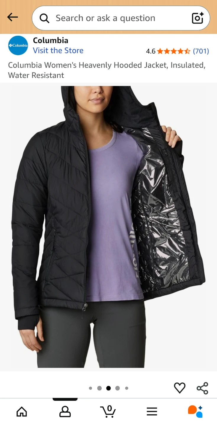 Columbia Women's Heavenly Hooded Jacket - Black